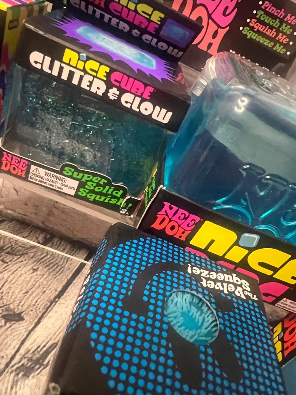 BNIB and Sealed! HUGE 10 piece NeeDoh Blue Bundle!!